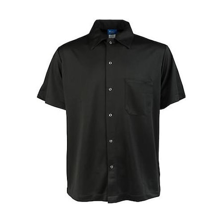KNG XL Black Knit Chef Shirt 2991BLKXL